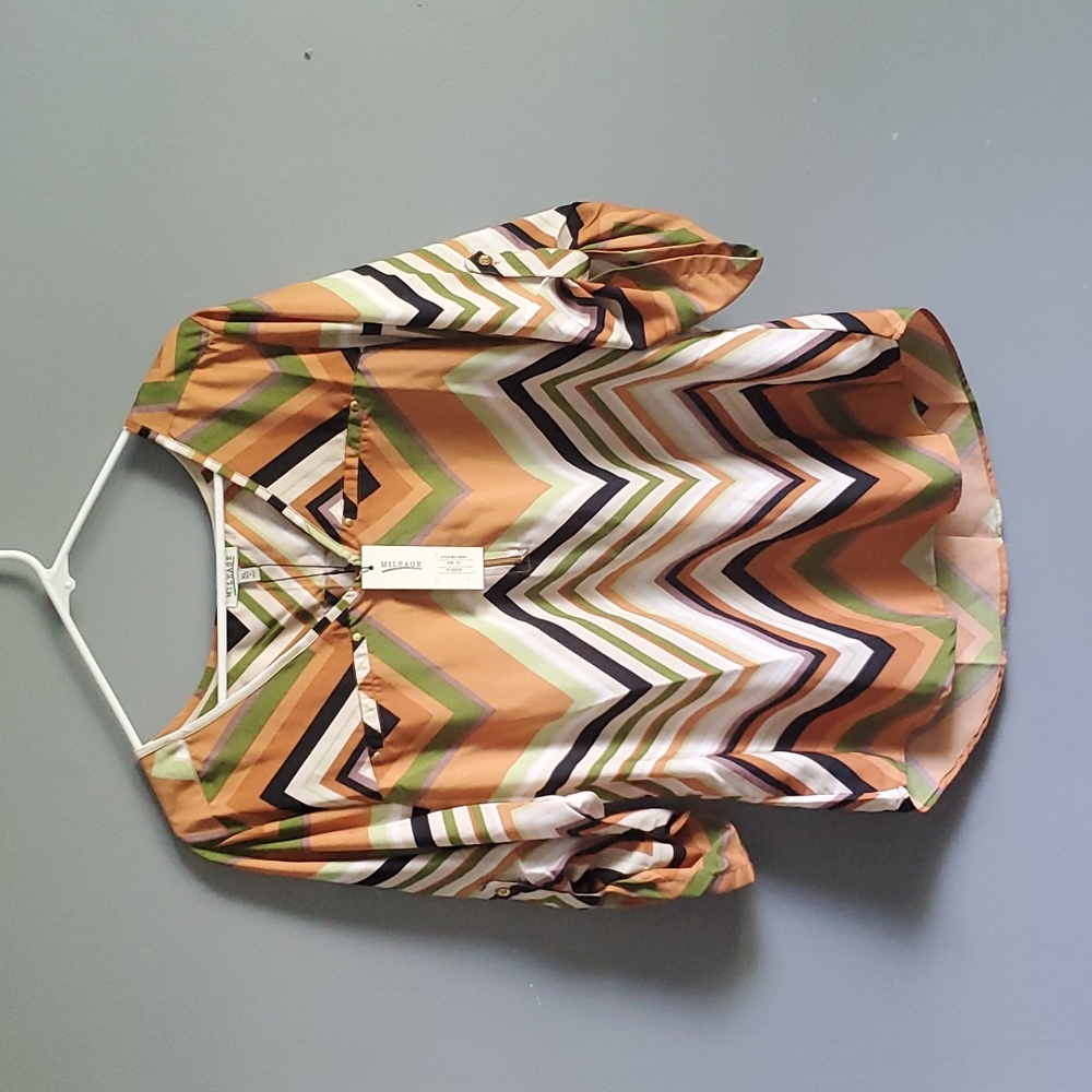 Mileage, patterned, fall, 3/4 length sleeves, size XL